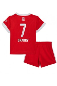 Fotbalové Dres Bayern Munich Serge Gnabry #7 Dětské Domácí Oblečení 2022-23 Krátký Rukáv (+ trenýrky)